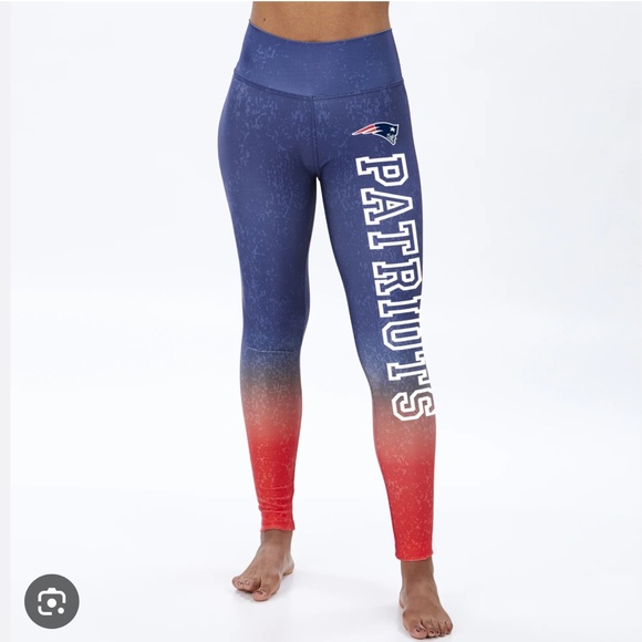 NFL 🏈 LK NW! NEW ENGLAND PATRIOTS FOOTBALL FULL LENGTH LEGGINGS Womens XXL 20/22 - Picture 2 of 5